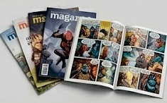 Revistas e histórias em quadrinhos.