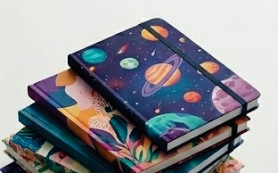 Caderno personalizado para arte e design.