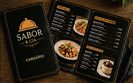 Cardápios personalizados.